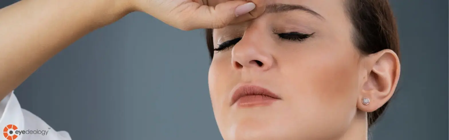 a girl suffering from lazy eyes
