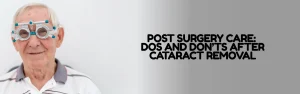 cataract management aftercare